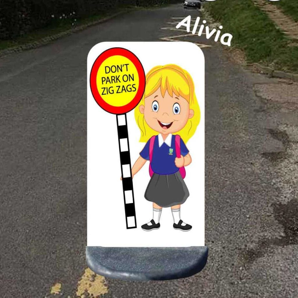No parking school sign alivia