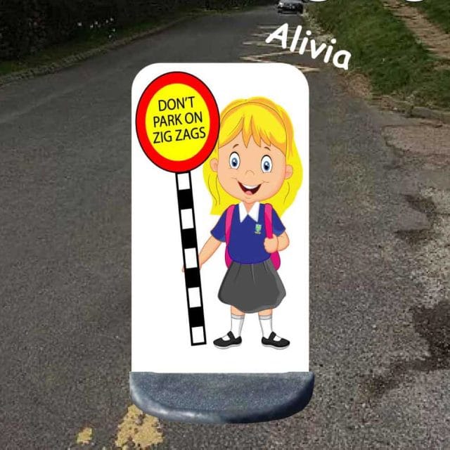 No parking school sign alivia