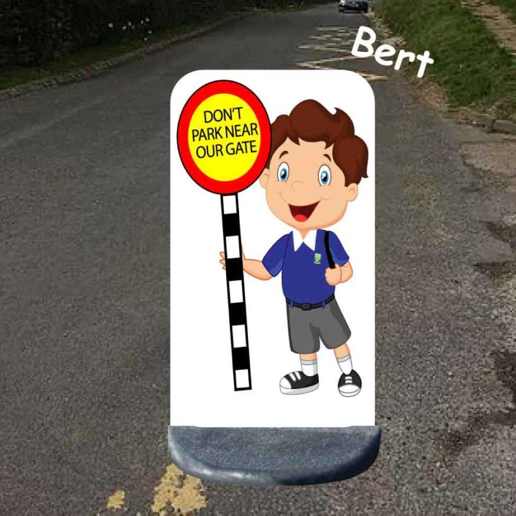 No parking school sign bert