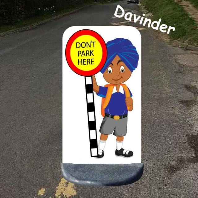 No parking school sign davinder