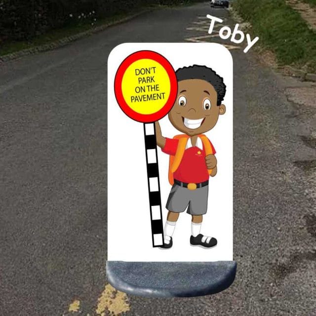 No parking school sign toby