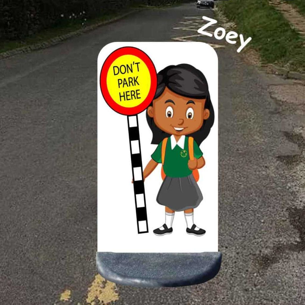 No parking school sign zoey