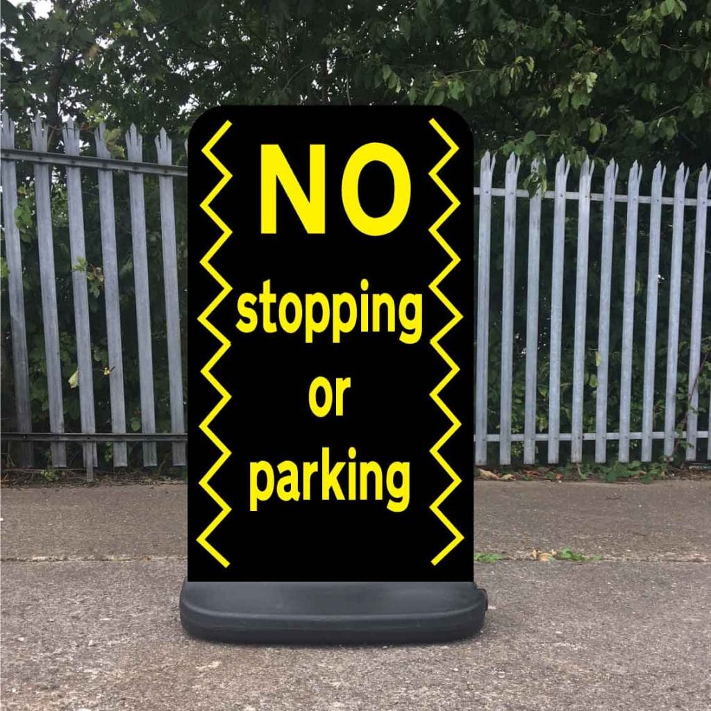 No stopping school sign