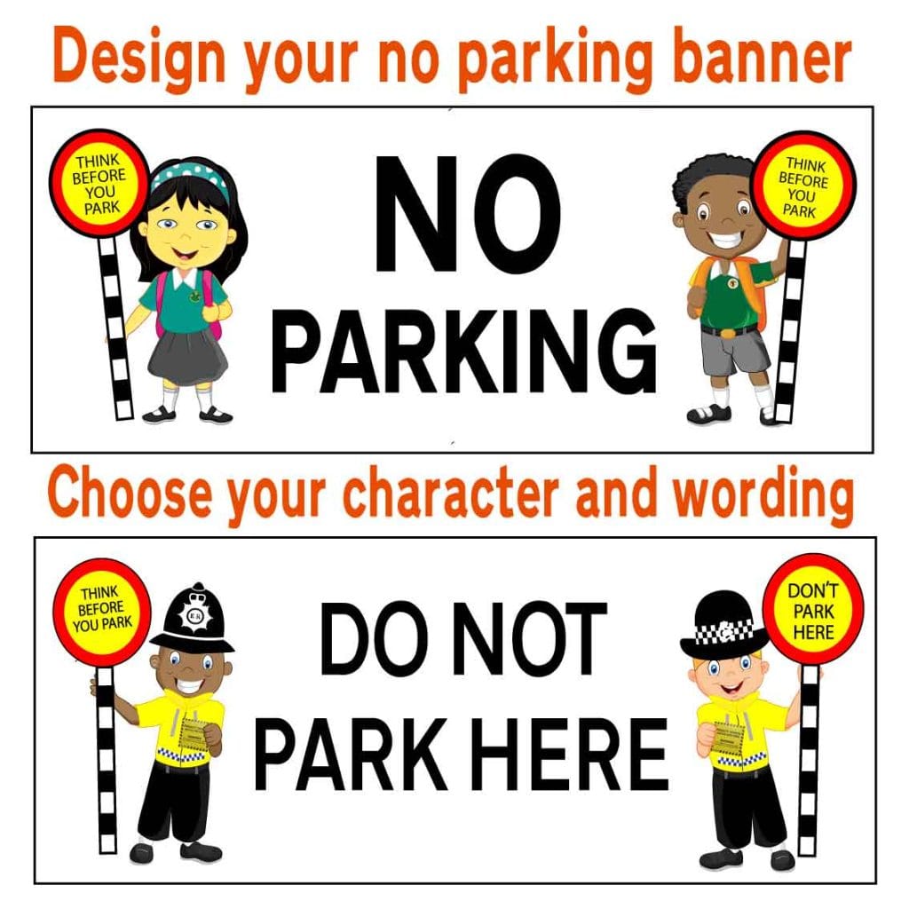 School no parking banner