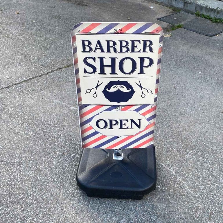 Windvane Rotating Spinning Shop Pavement Forecourt Sign
