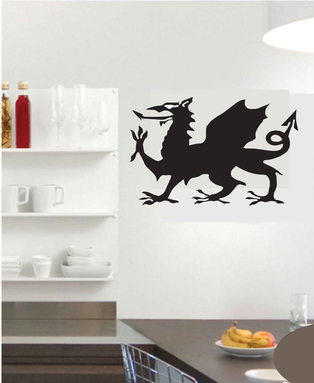 welsh dragon chalk board