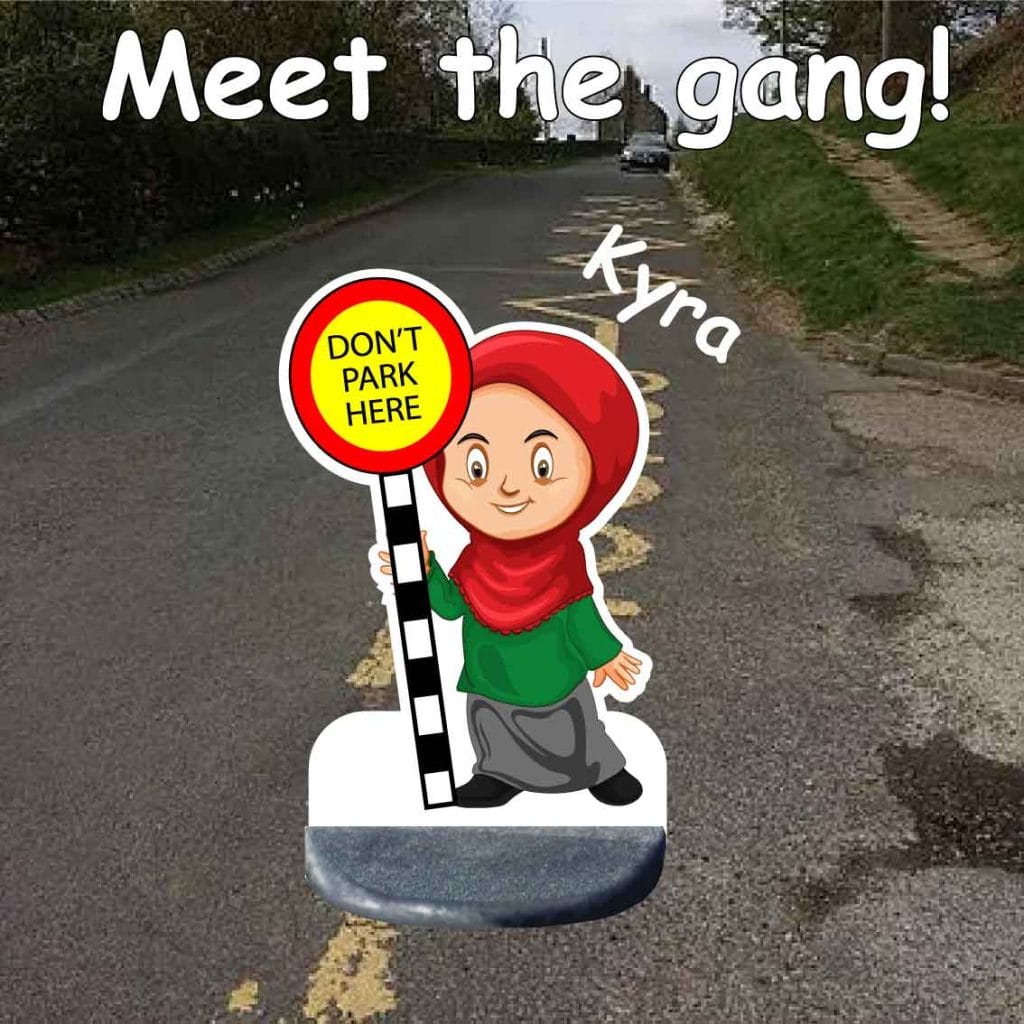 School No Parking Pavement Sign Kyra