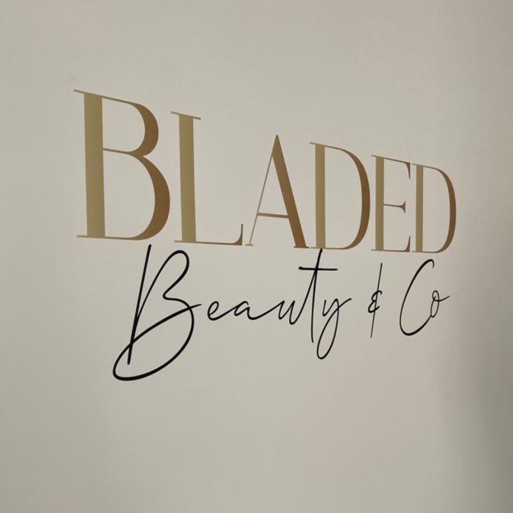 beauty salon wall graphic