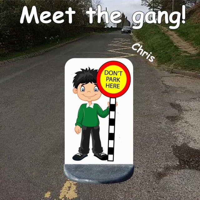 school sign no parking chris