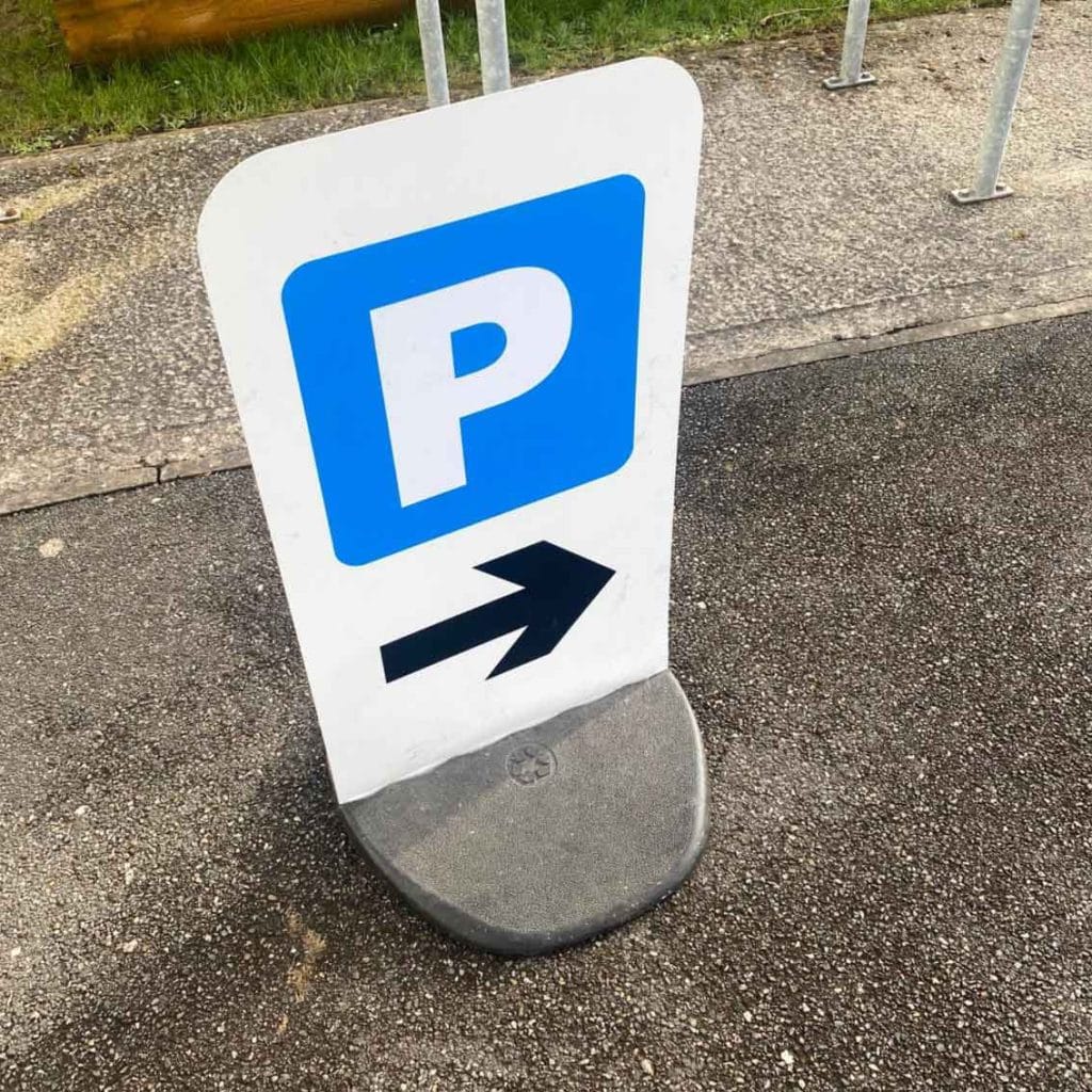 Car Parking Directional Sign 1