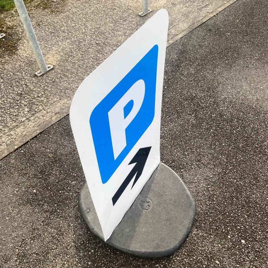 Car Parking Directional Sign 2