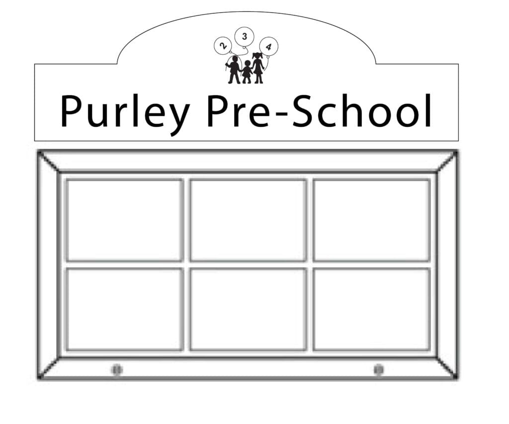 School wall mounted notice board
