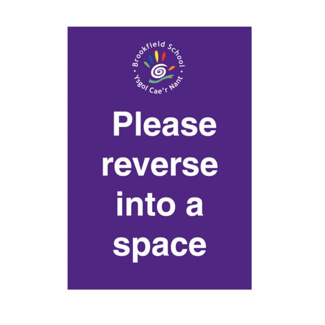 School reverse parking sign