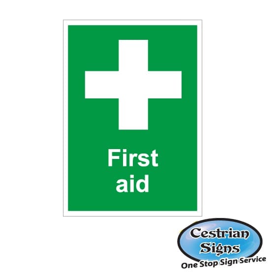 first aid builders site sign