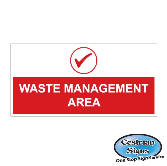 Construction Waste Management Area Signs 2440mm