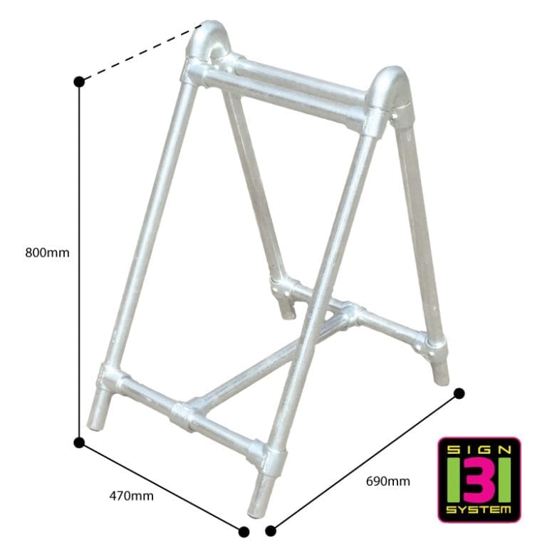 Heavy Duty Free Standing Pavement Banner A Board Sign Small Cestrian