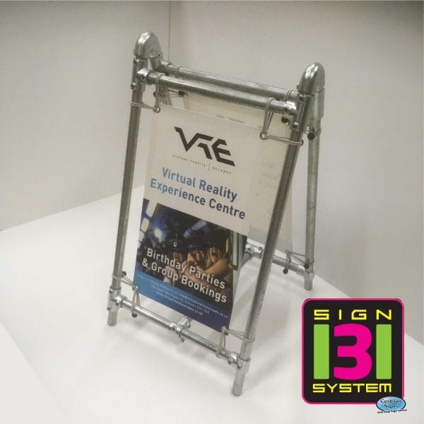 Free Standing Banner Display System Cestrian Signs