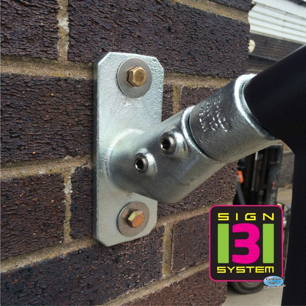 wall flag bracket and pole